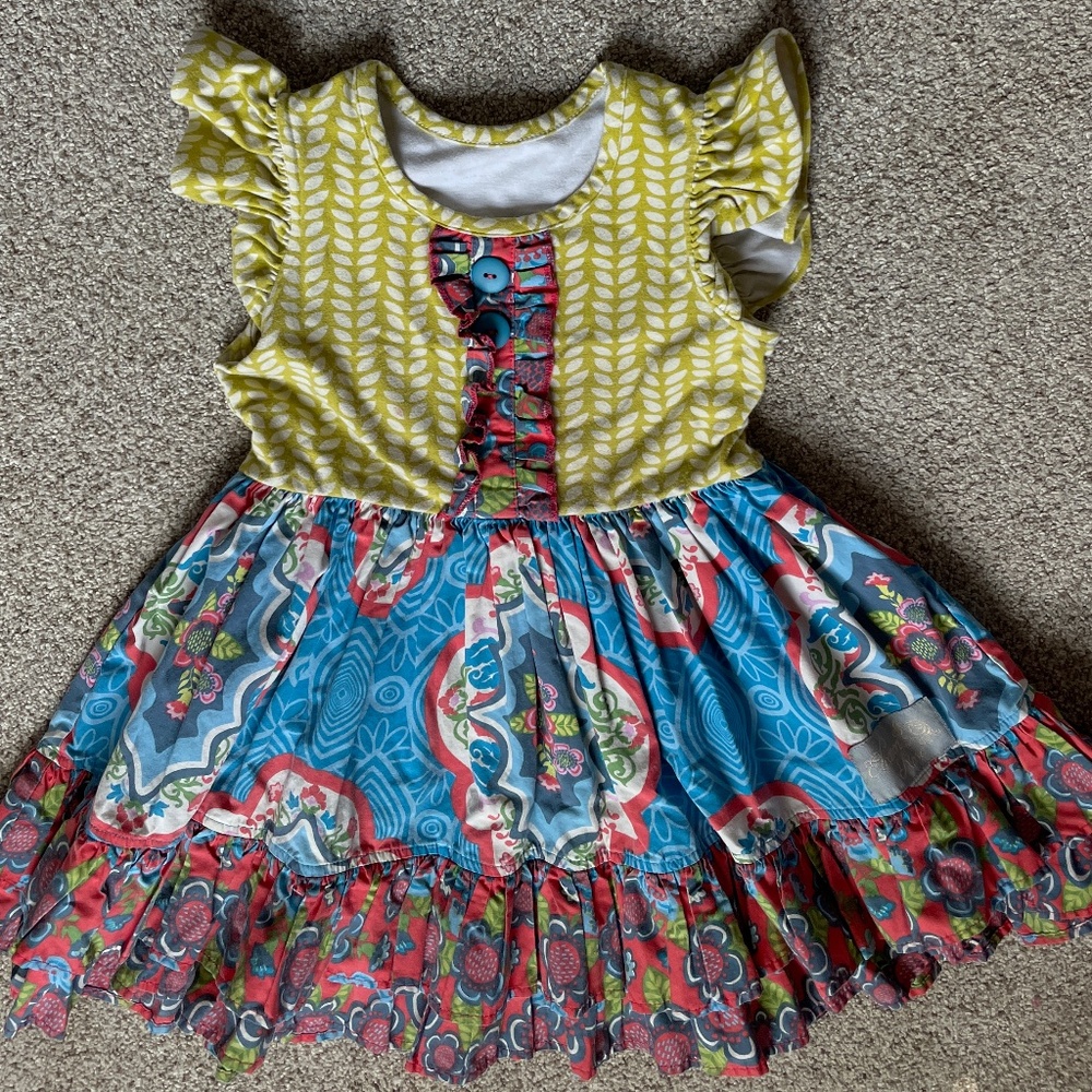 Eleanor Rose floral knit top dress